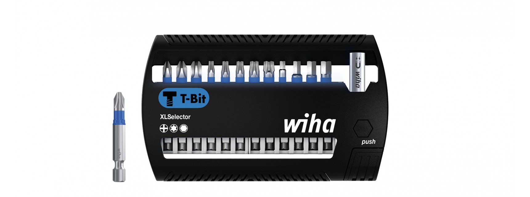 Bitsats XLSelector T-bits 50 mm - Phillips, TORX®, sexkant 13 delar 1/4"