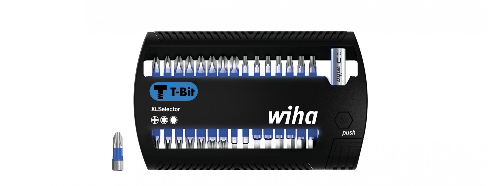 Bitsats XLSelector T-bits 25 mm - Phillips, TORX®, sexkant, 31 delar 1/4"
