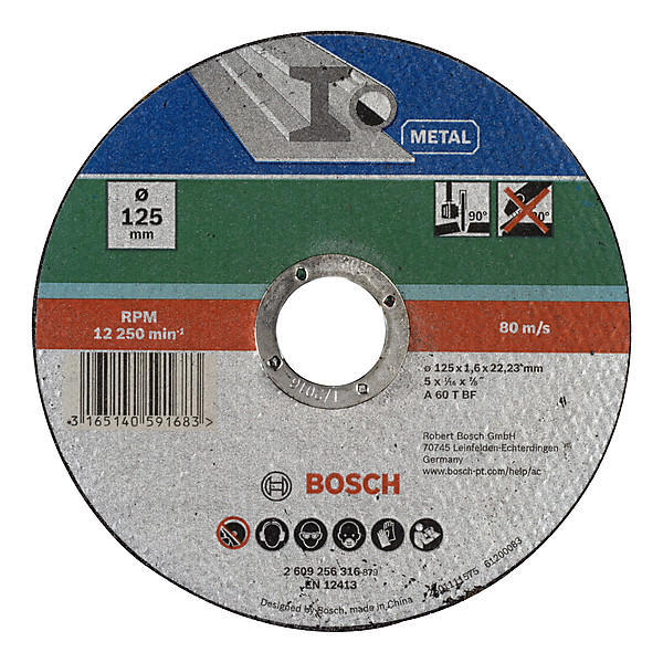 Kapskiva för metall 125 mm, Bosch