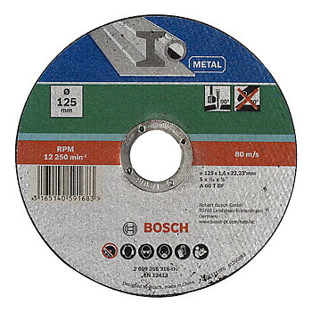 Kapskiva för metall 125 mm, Bosch