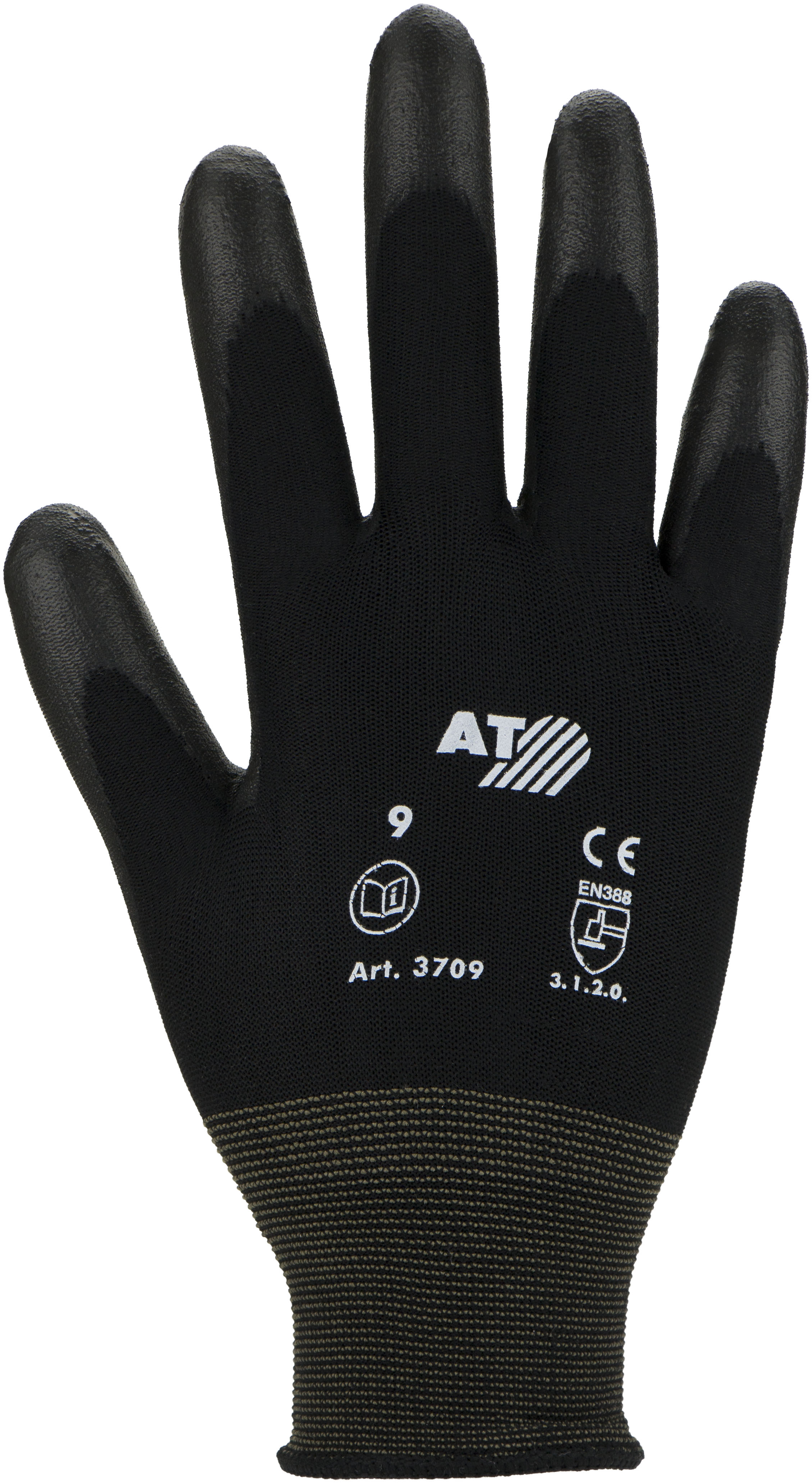 Stickade handskar med Soft-PU-beläggning