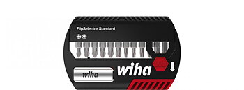 Bitssats FlipSelector, standard, 25 mm - Pozidriv, TORX® 13 delar 1/4"
