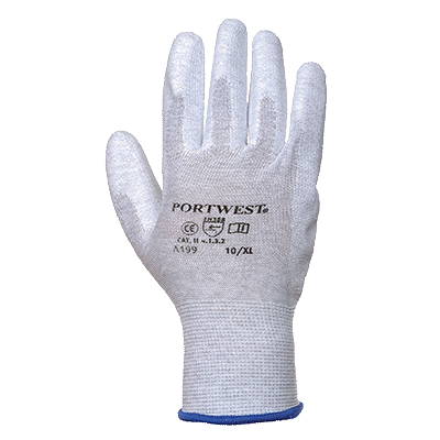 Antistatisk PU Palm Glove