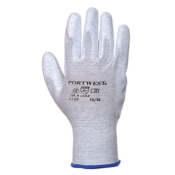 Antistatisk PU Palm Glove