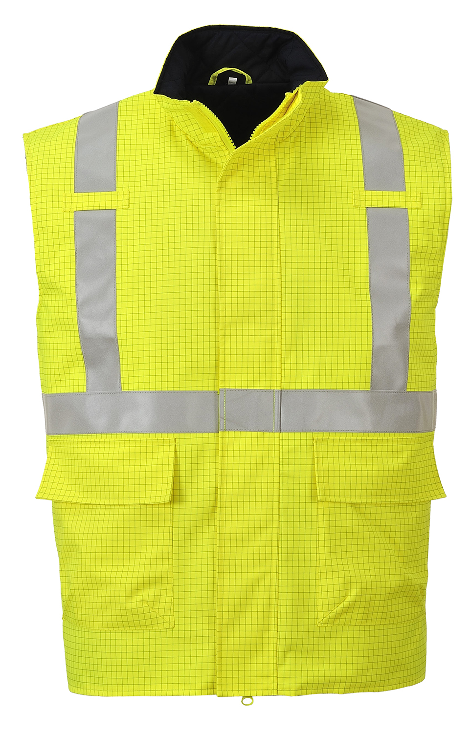 Bizflame Regn Hi-Vis Antistatisk FR Bodywarmer
