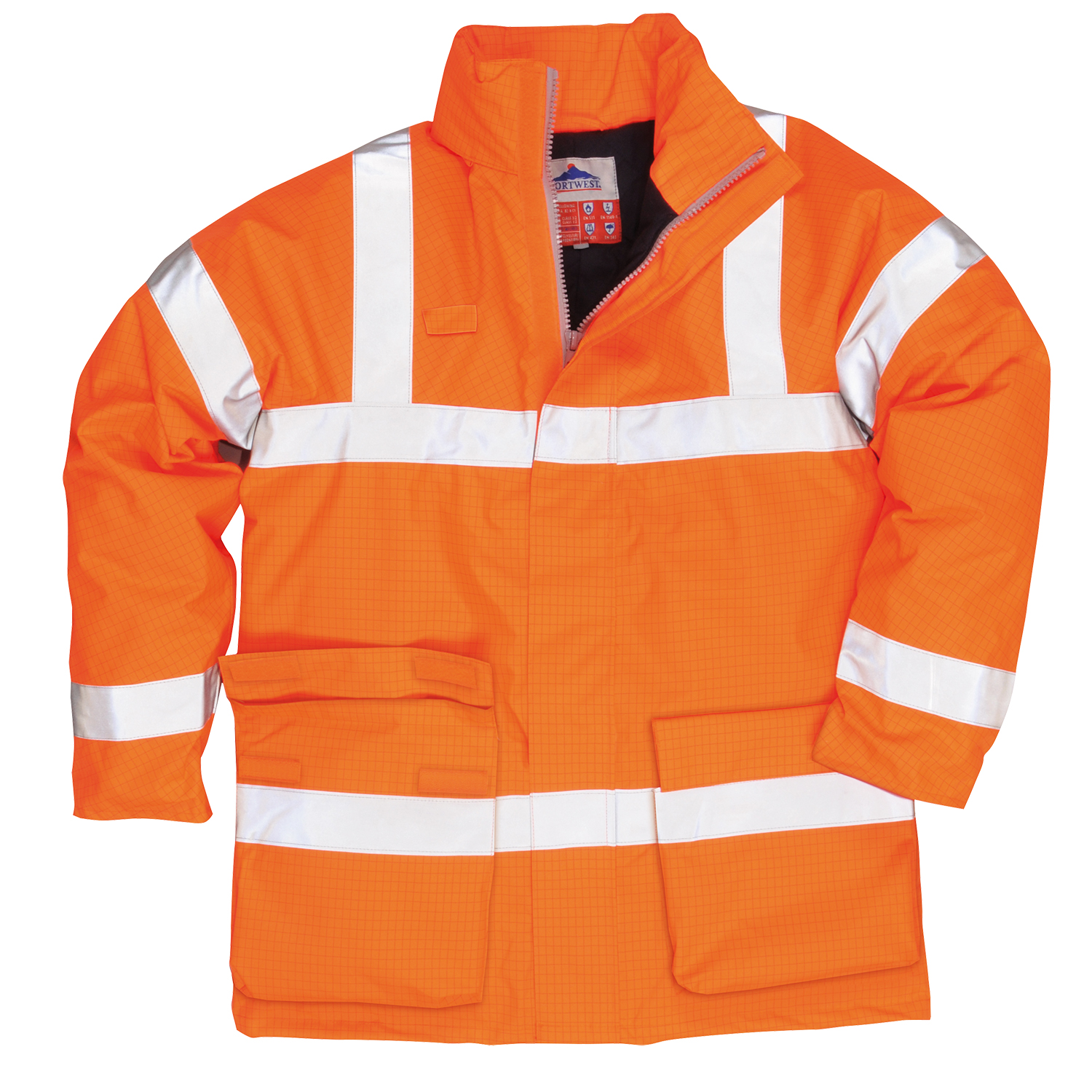 Bizflame Regn Hi-Vis Antistatisk FR Jacka - 2