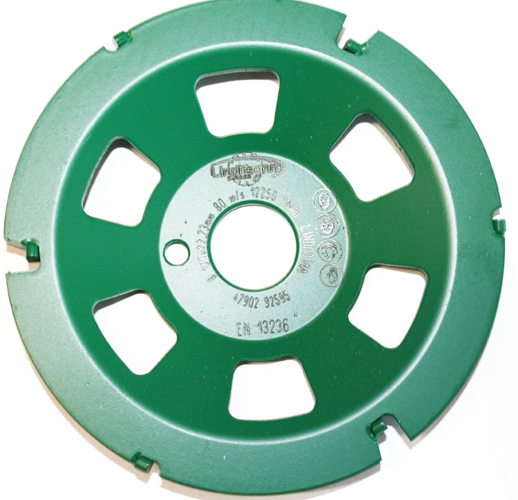Saneringsslipskål 125 mm PCD-Top Lasersvetsad