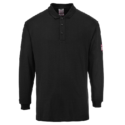 Flam Resistent Anti-Static Långärmad polotröja
