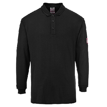 Flam Resistent Anti-Static Långärmad polotröja