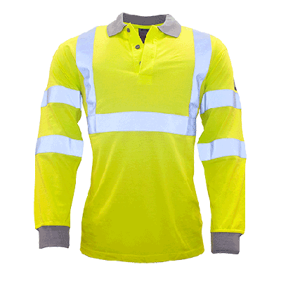 Flam Resistent Anti-Statisk Hi-Vis Långärmad piketröja