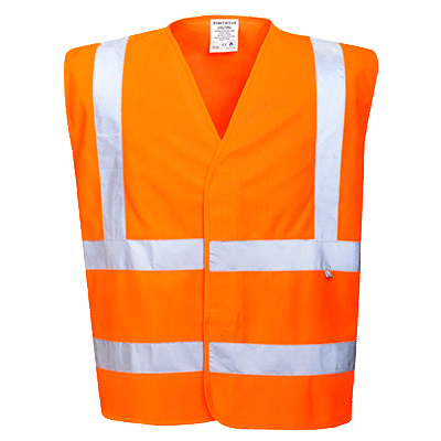 Hi-Vis Anti Static Väst - Flam Resistent - 2