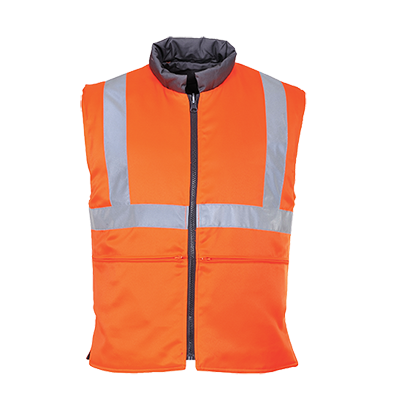 Hi-Vis Vändbar Bodywarmer GO / RT
