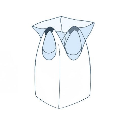 Storsäck 90x90x100cm, 2 öglor, öppen topp