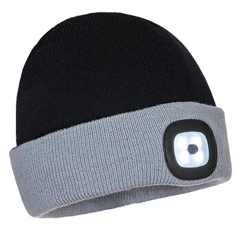 Tvåfärgad - Uppladdningsbar LED Beanie 