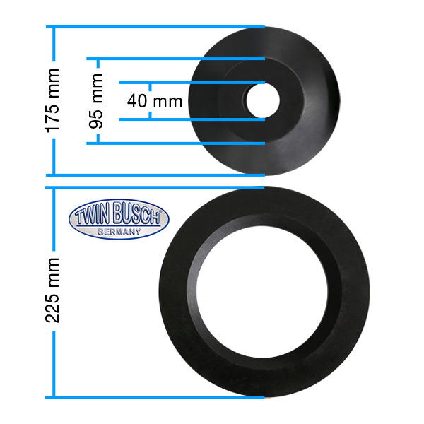 Adapter för lätta lastbilar etc till 40mm axel
