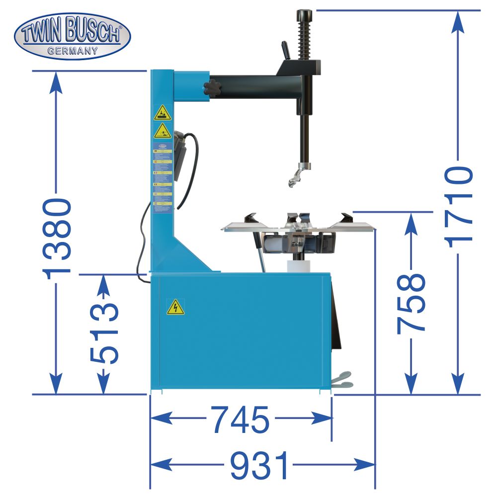 Däckmaskin Basic-line 230V - 11