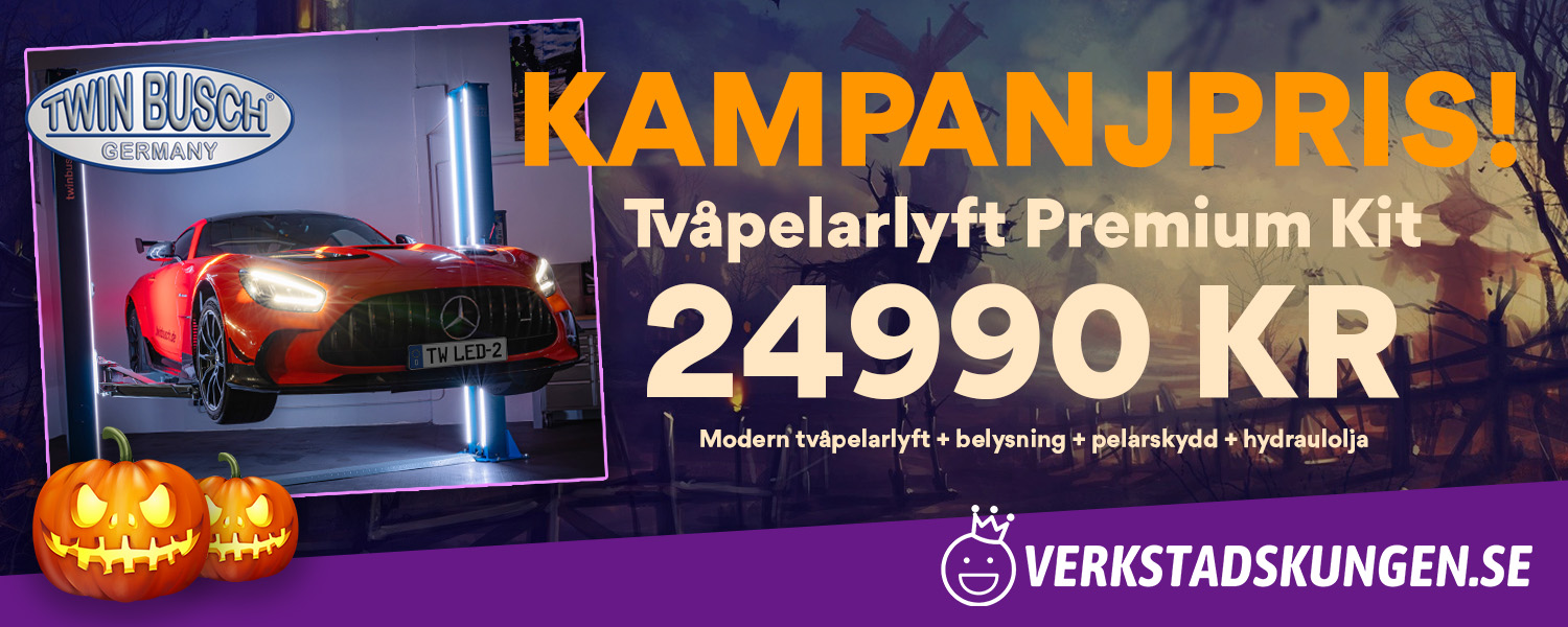 KAMPANJ! Tvåpelarlyft 4,2 t Basic Line Automatisk PREMIUM KIT