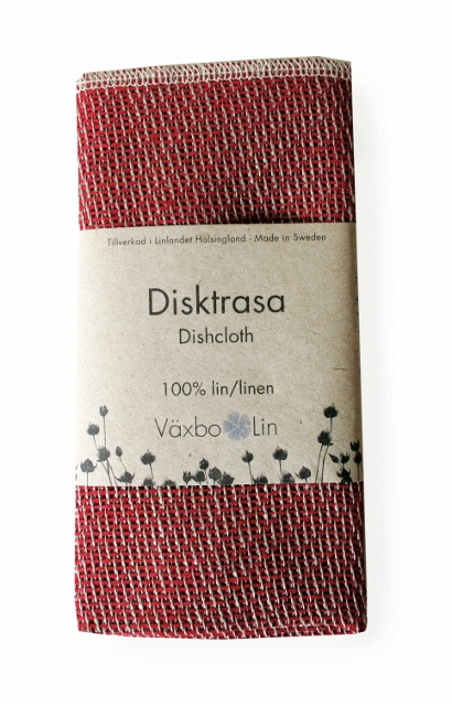 Disktrasa Röd med oblekt fåll - Växbo Lin