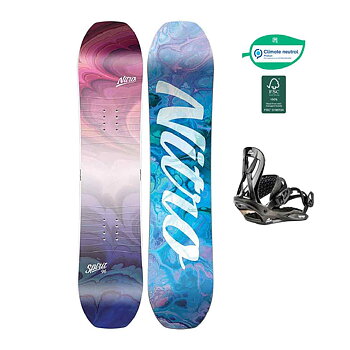 Nitro Snowboard Set - Spirit Kids 116 + Mini Charger Black S