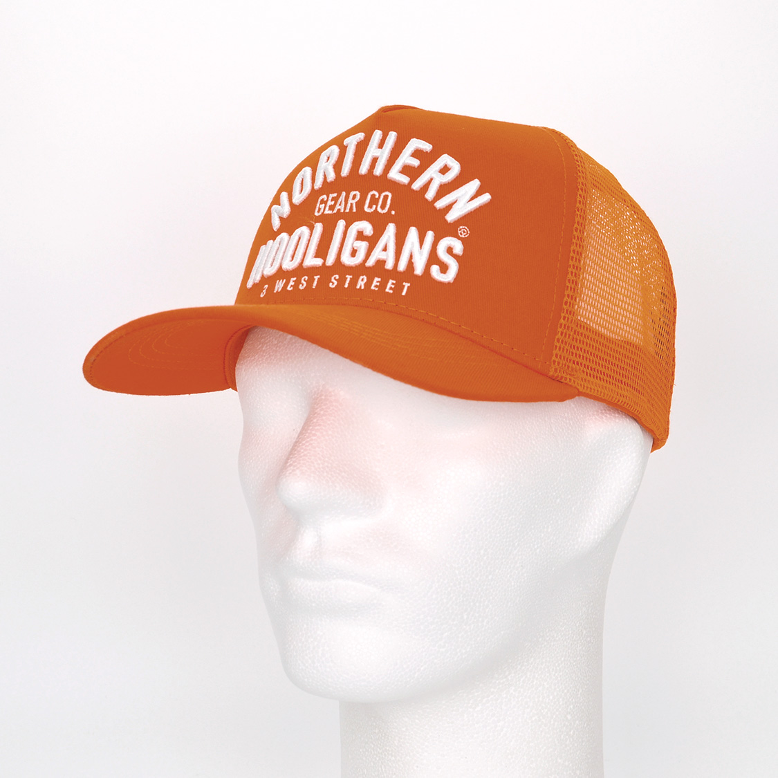 Northern Hooligans - 3 West Street Trucker Cap Orange