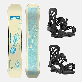 Capita x Union Snowboard Set - Pathfinder 151 + Flite Pro Black M