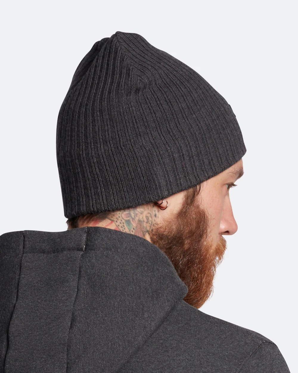 Lyle & Scott - Ribbed Beanie - Mid Grey - 3
