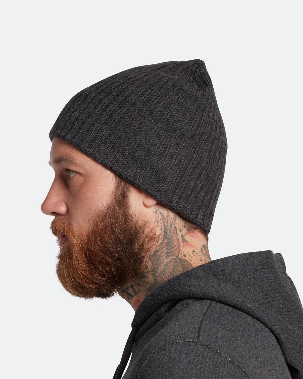 Lyle & Scott - Ribbed Beanie - Mid Grey - 4