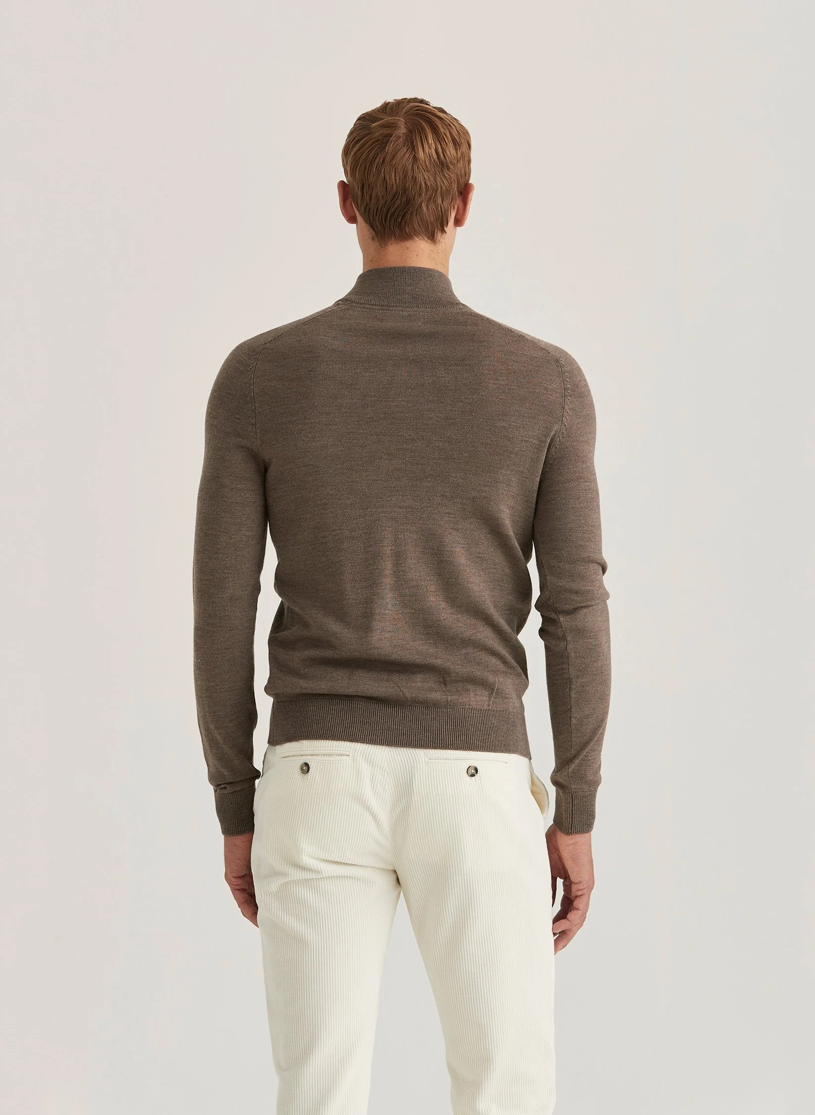 Morris - Merino John Zip - Brown - 2