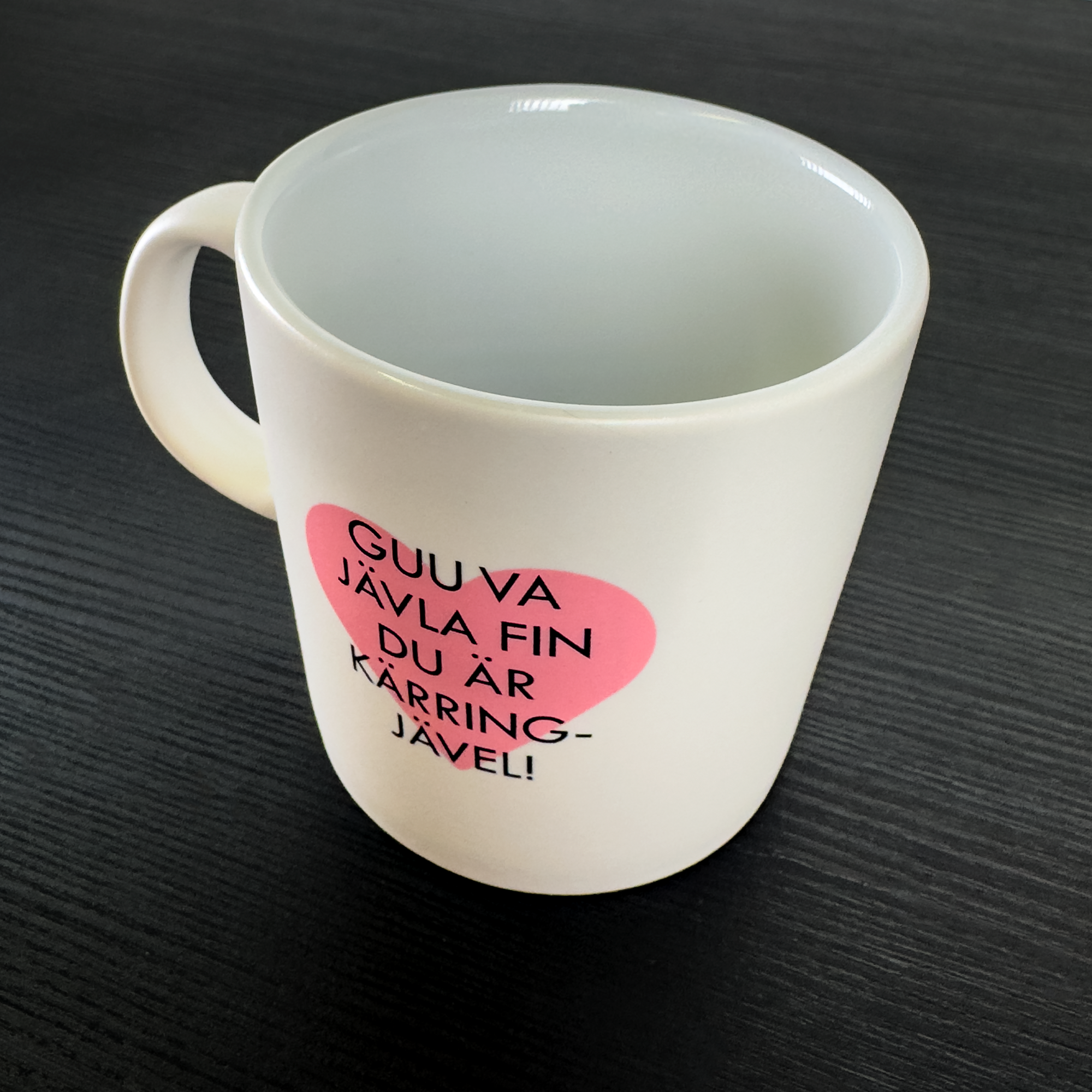 Mugg - Guu va jävla fin du är kärringjävel, vit-vit - 2