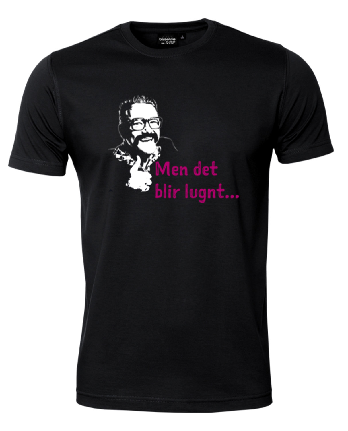 T-shirt - Men de blir lugnt, HERR, Svart