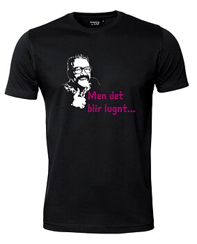 T-shirt - Men de blir lugnt, HERR, Svart