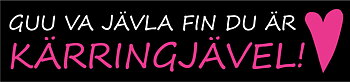 Dekal - Guu va jävla fin du är kärringjävel - 500mm