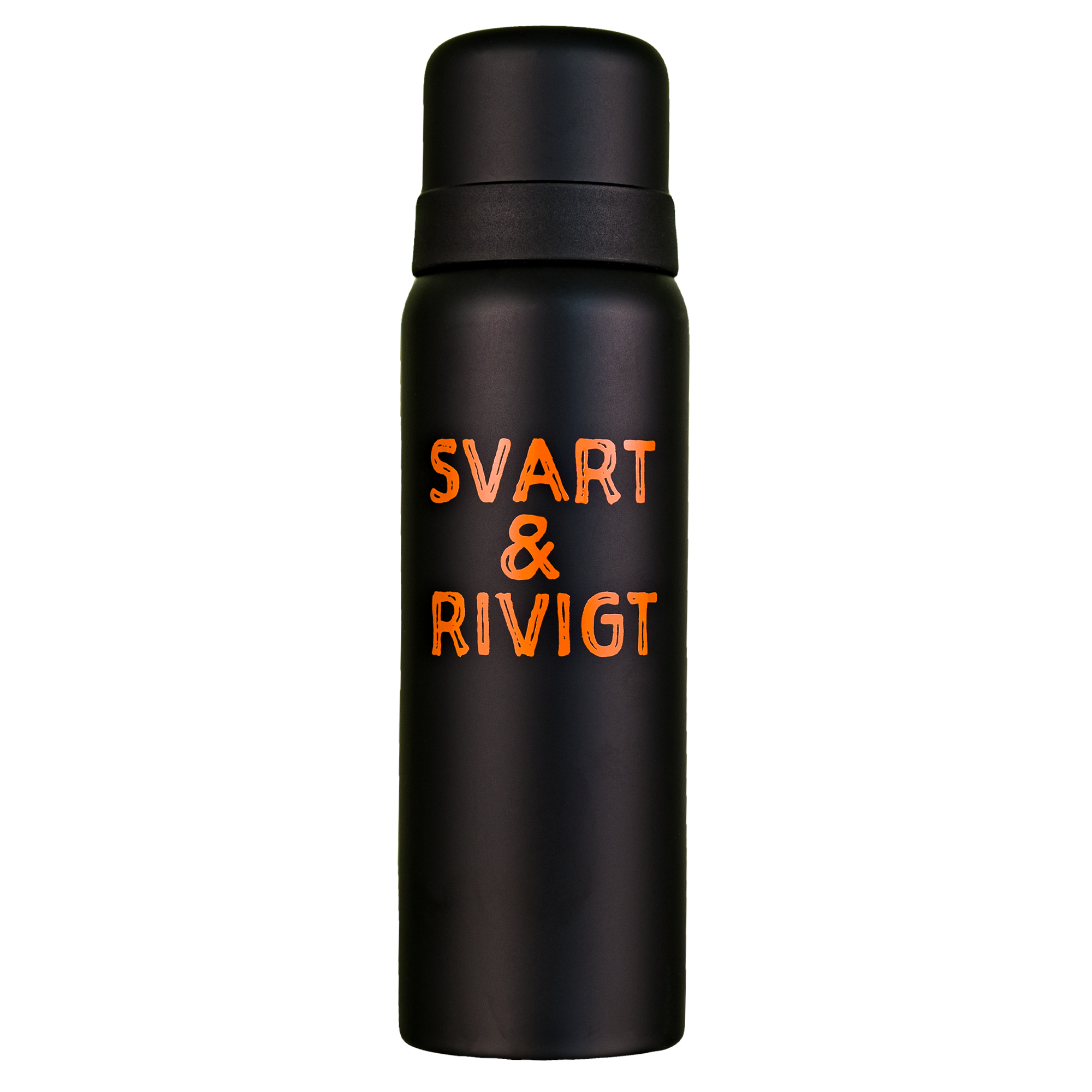 Termos - "Svart & Rivigt" Matt Svart