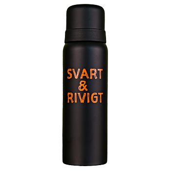 Termos - "Svart & Rivigt" Matt Svart