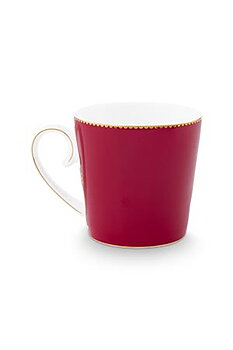 Pip Studio Mugg Love Birds Medallion Deer Dark Red Liten