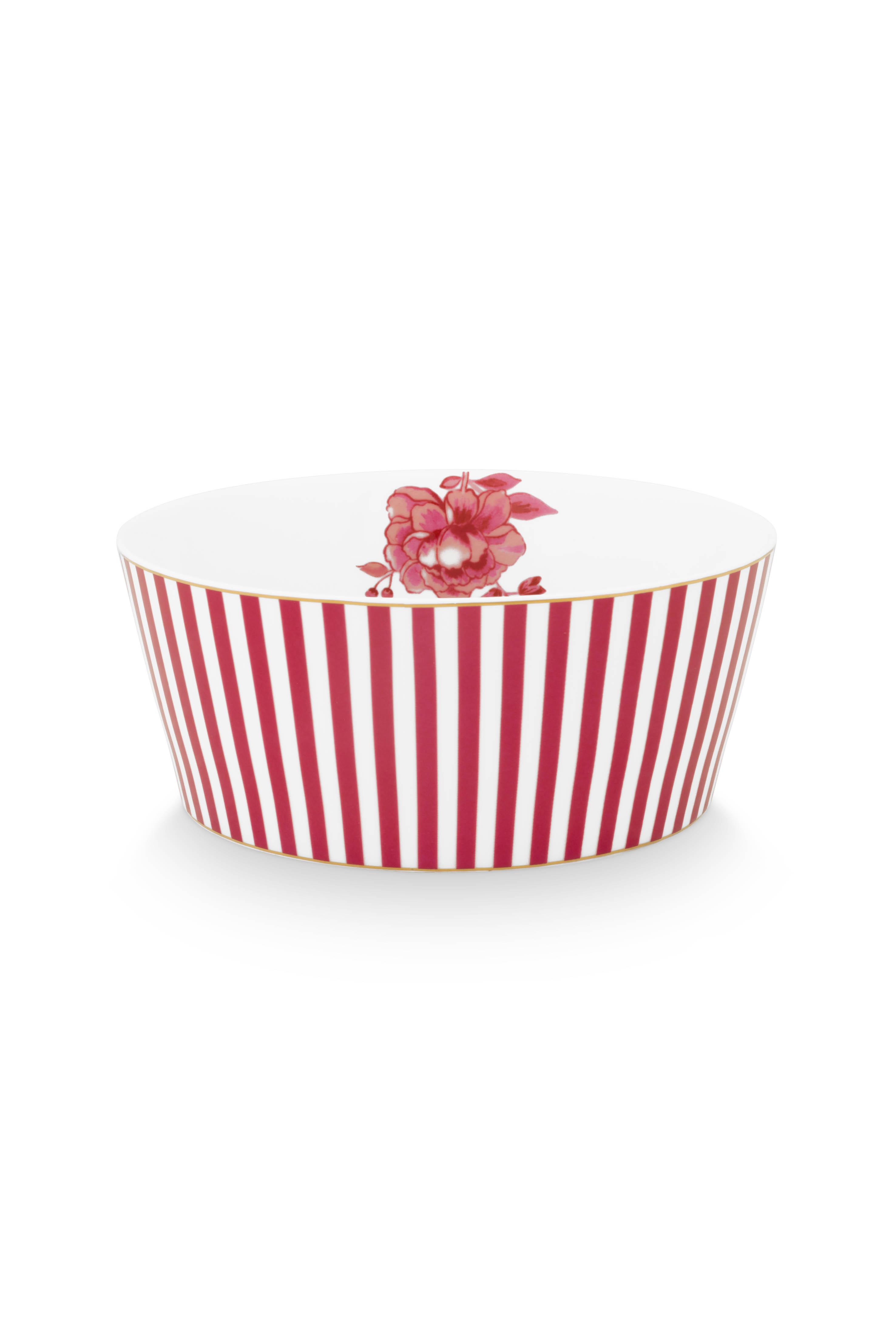 Pip Studio Skål Royal Stipes Dark Pink 