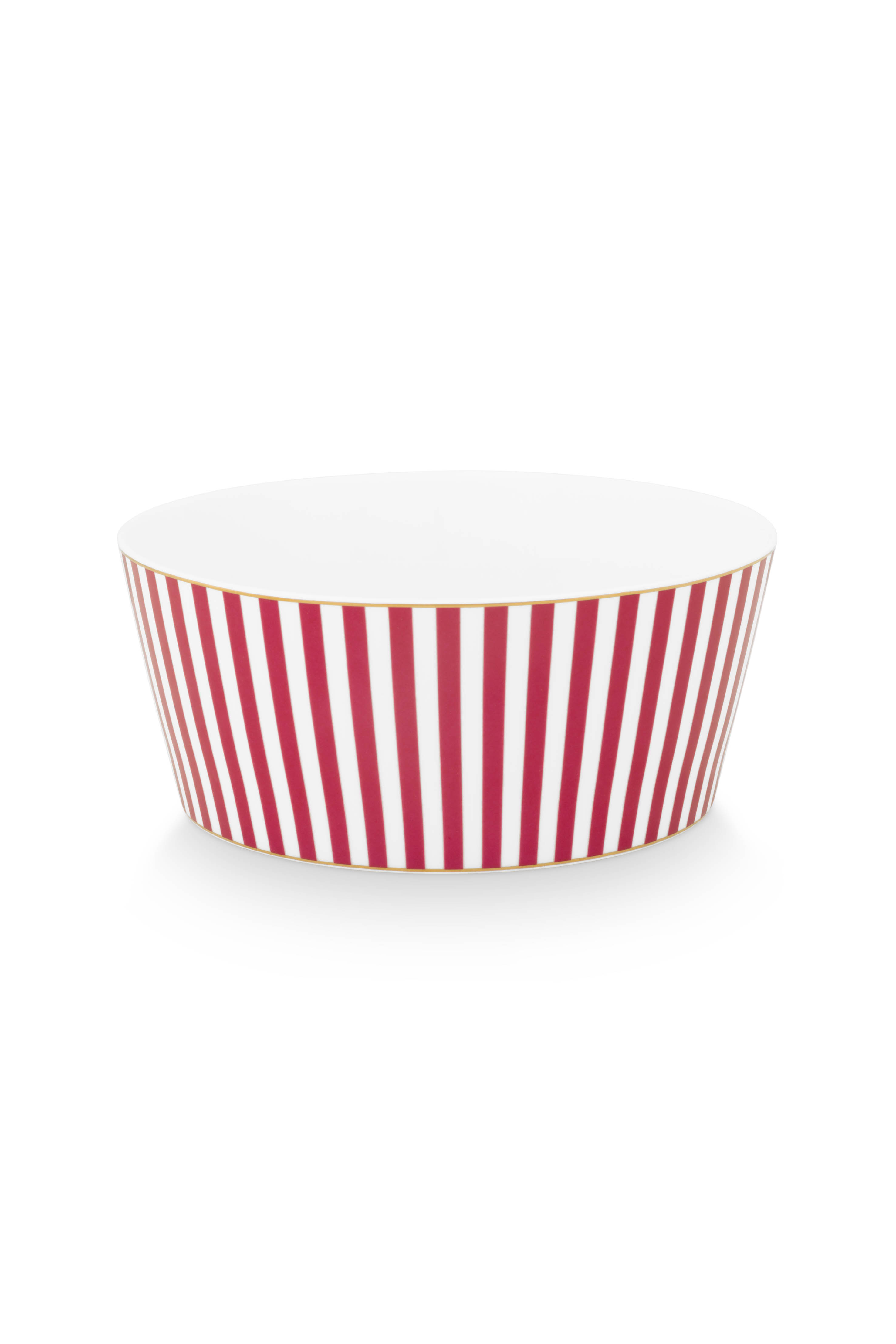 Pip Studio Skål Royal Stipes Dark Pink  - 3
