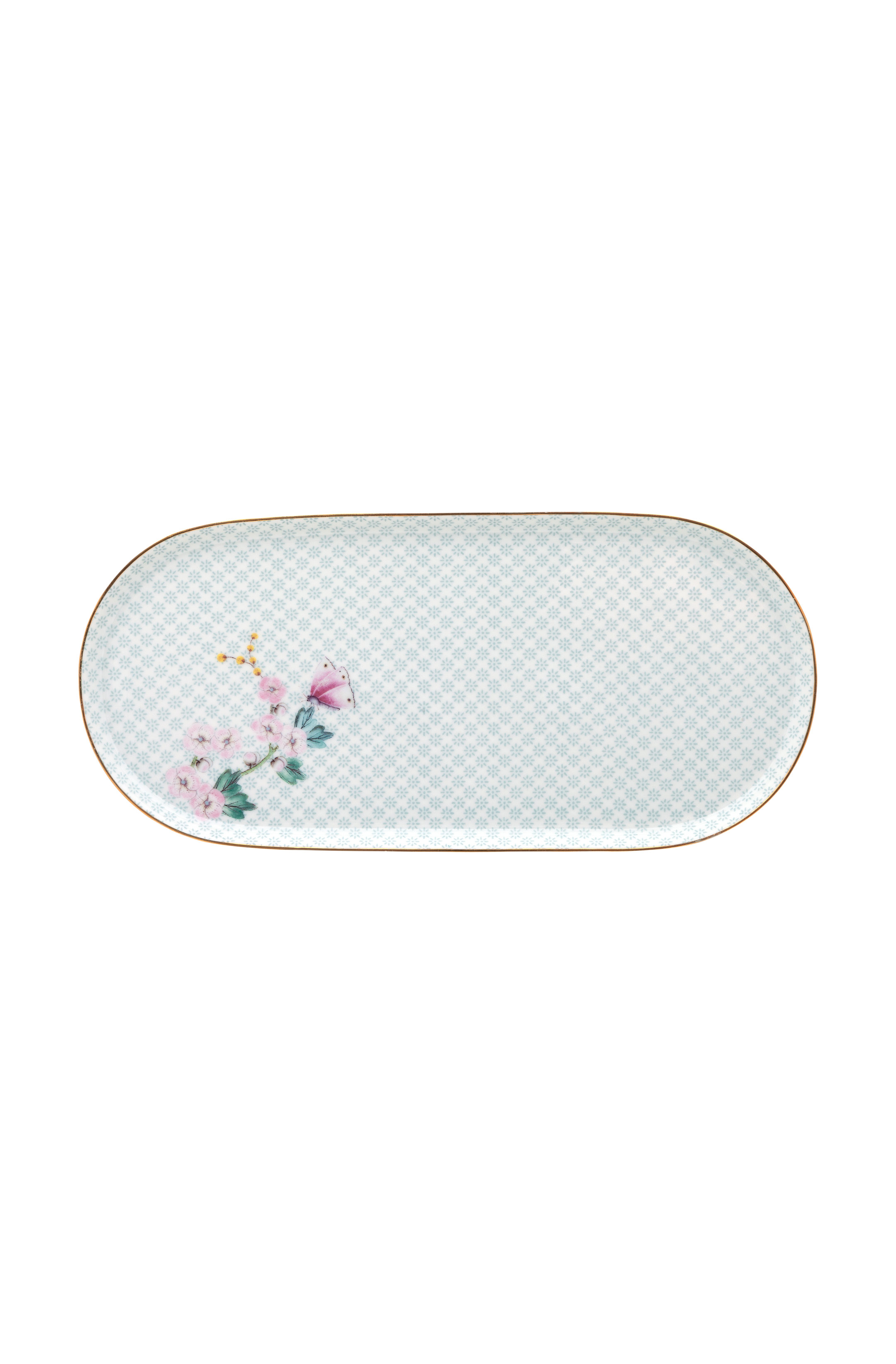 Pip Studio Oval assiett Blushing Birds Vit