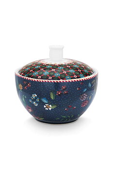 Pip Studio Skål med lock Berry Blues Blue