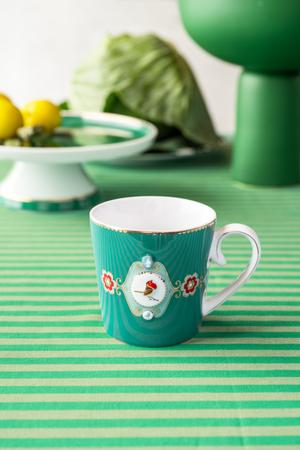 Pip Studio Mugg Love Birds Medallion Emerald Large - 3