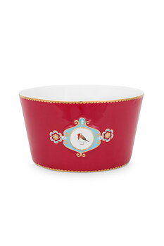 Pip Studio Skål Love Birds Medallion Emerald Röd