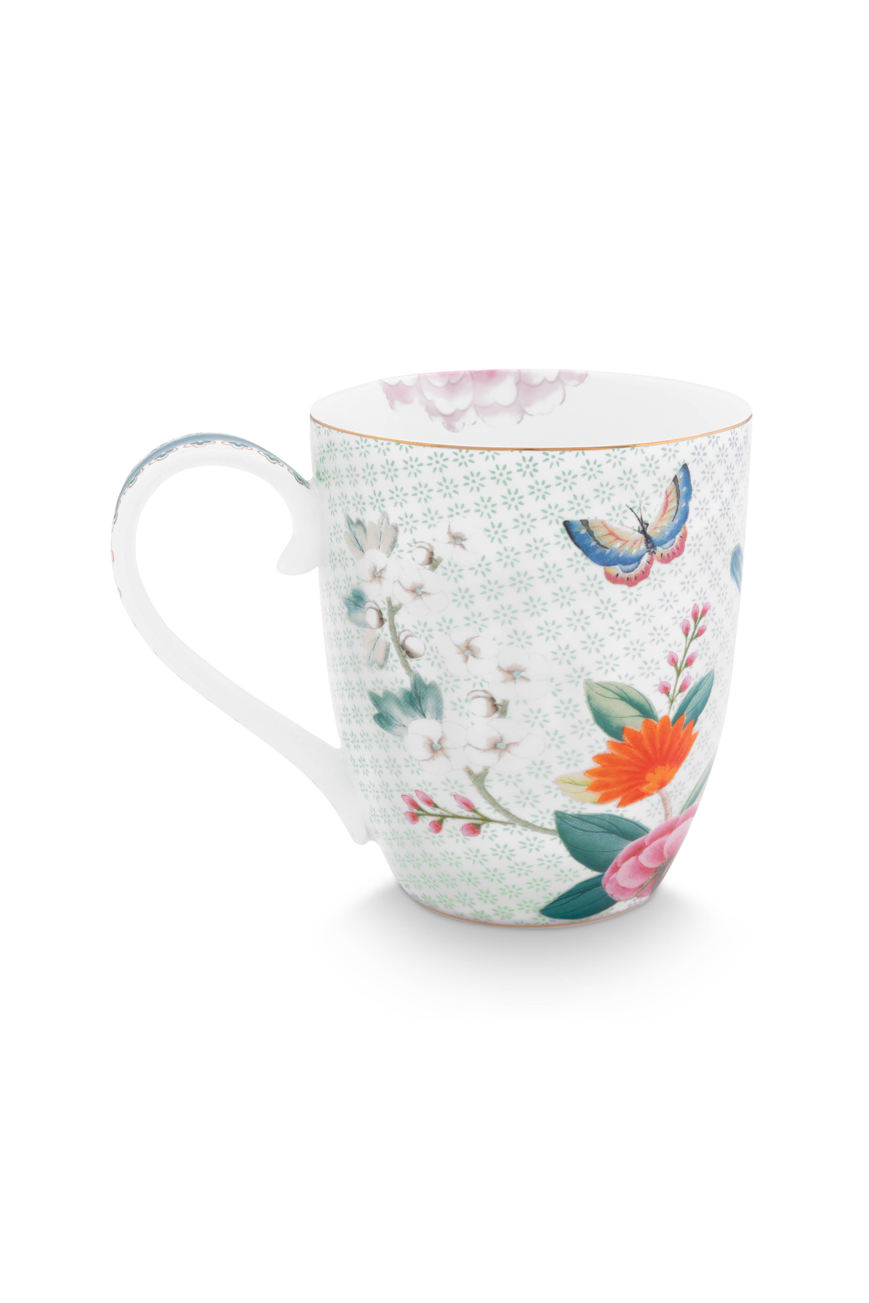 Pip Studio Mugg Blushing Birds XL Vit  - 2
