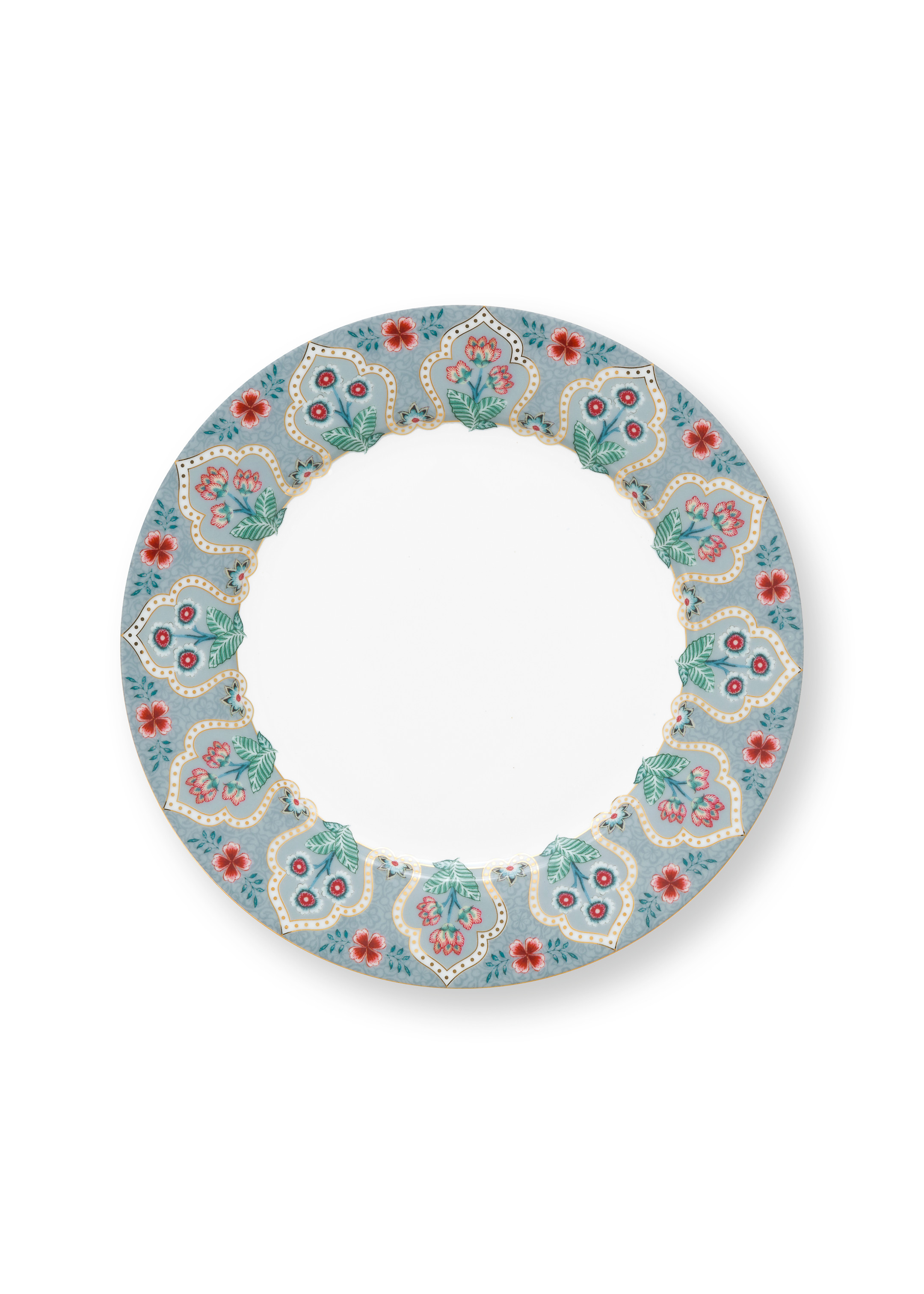  Pip Studio Assiett Flower Festival Light Blue