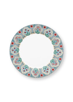  Pip Studio Assiett Flower Festival Light Blue