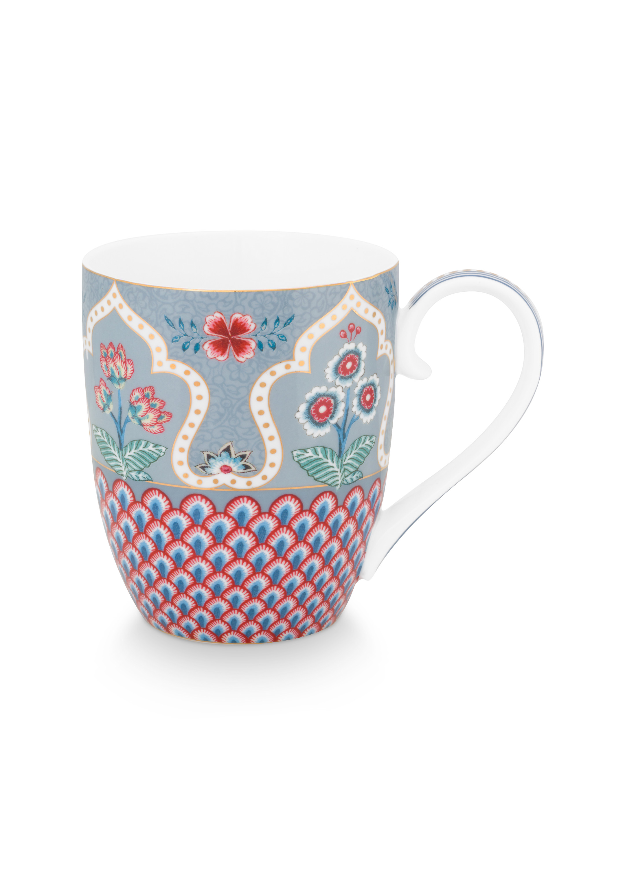 Pip Studio Mugg Flower Festival Scallop Deco XL