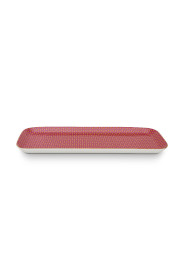Pip Studio Oval assiett Twinke Star Red  - 2