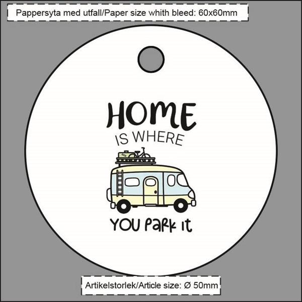Nyckelring Home is Husbil