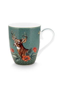 Pip Studio Mugg Winter Wounderland Deer Green