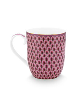 Pip Studio Kopp Scallop Deco Dark Pink