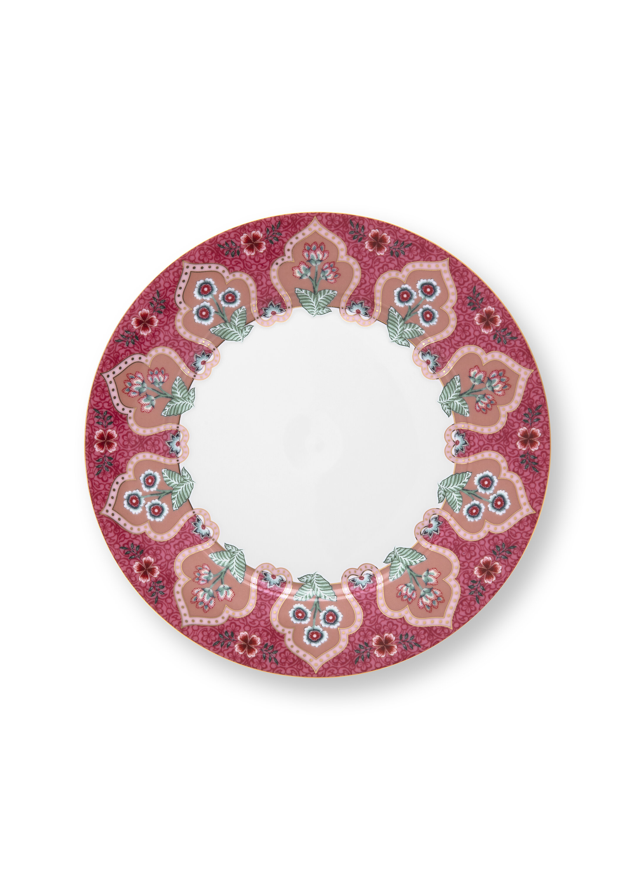  Pip Studio Assiett Flower Festival Dark Pink